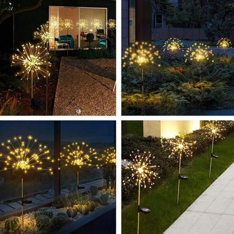 Outdoor Lawn Firework Light-LED Solar Fairy Lights