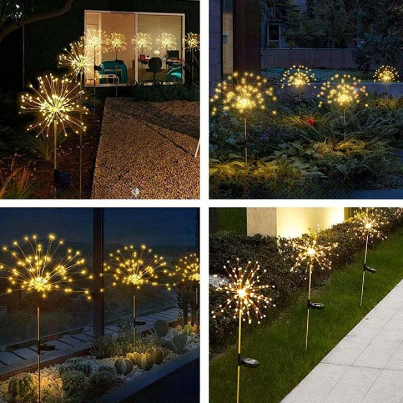 Outdoor Lawn Firework Light-LED Solar Fairy Lights