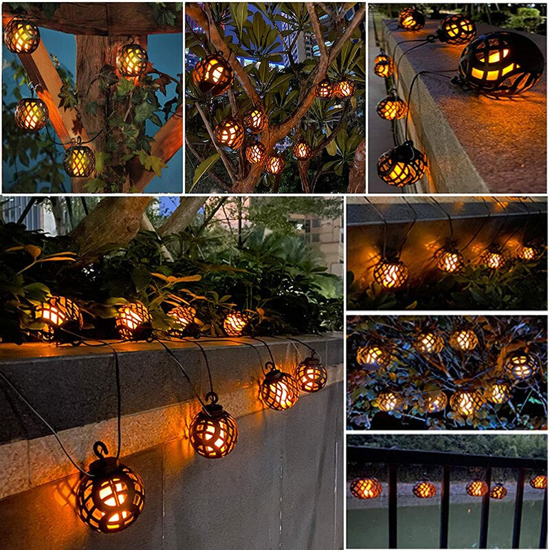 Solar Flame Ball Lamp LED-LED Solar Fairy Lights