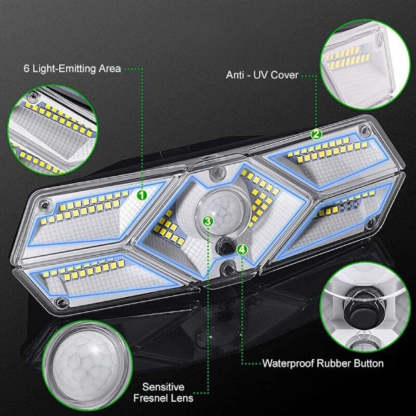 3 Modes PIR Motion Sensor Solar Lamp-LED Solar Fairy Lights