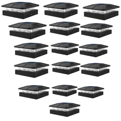 Waterproof LED Solar Post Cap Lights for Outdoor Fence