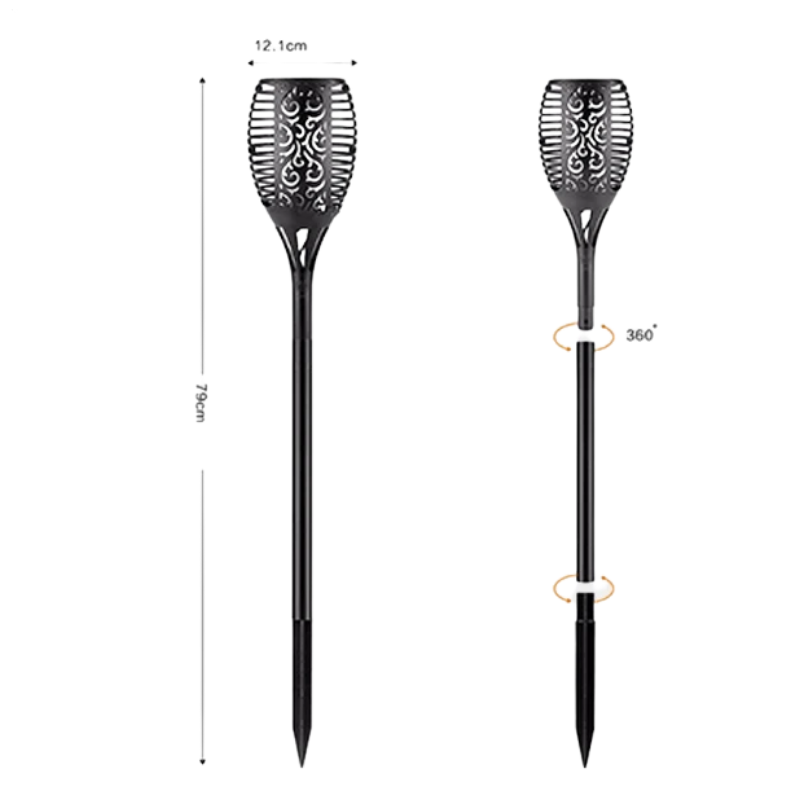 Solar Flame Flickering Lamp Torch-LED Solar Fairy Lights