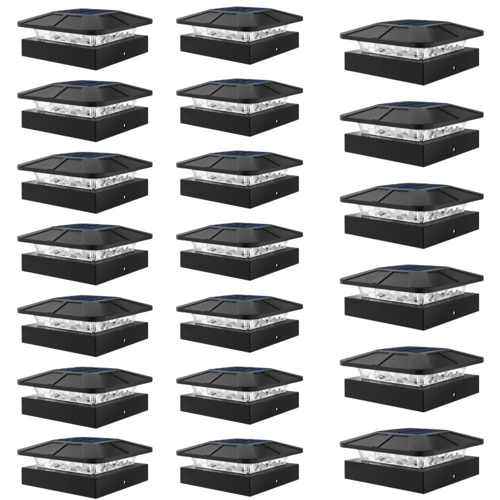 Waterproof LED Solar Post Cap Lights for Outdoor Fence