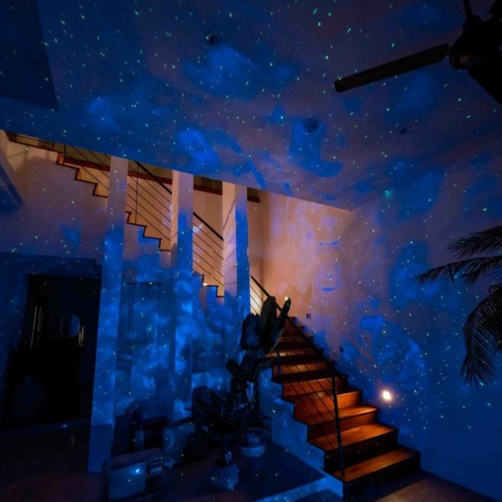 Galaxy Light Projector With Music Sync And Ambient Lighting-LED Solar Fairy Lights