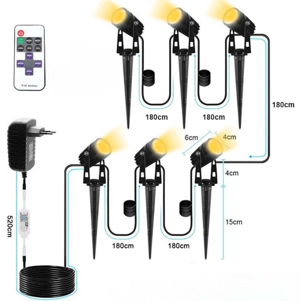 Outdoor 12V Lawn Lamp-LED Solar Fairy Lights