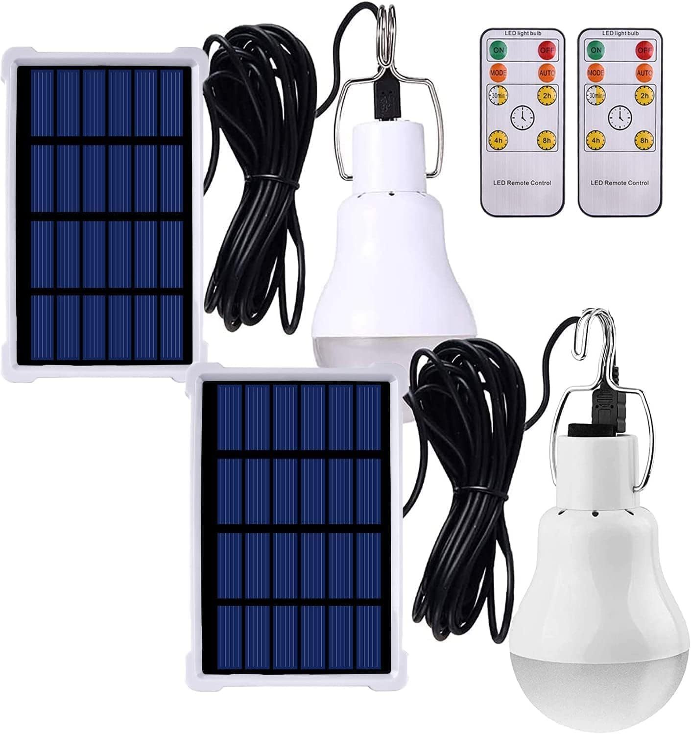 Solar Powered LED Camping Light With Remote Control-LED Solar Fairy Lights