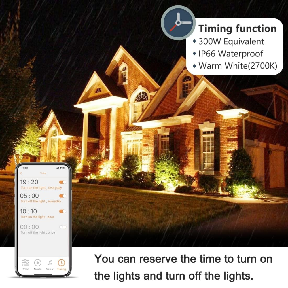 RGBW Smart 30W LED Flood Outdoor Lights
