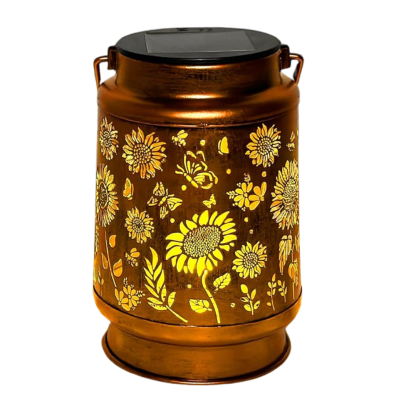 Pack Of 1 Sunflower Solar Lantern Lights Garden Decor Lamp