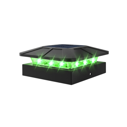 Waterproof LED Solar Post Cap Lights for Outdoor Fence
