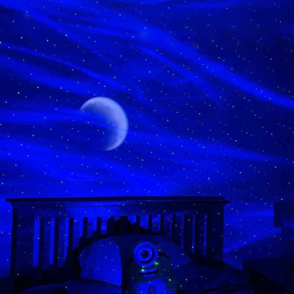 Starry Sky Projector With Moon And Music Sync-LED Solar Fairy Lights