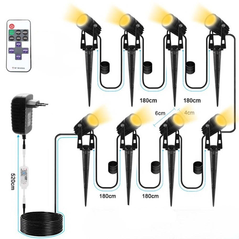 Outdoor 12V Lawn Lamp-LED Solar Fairy Lights