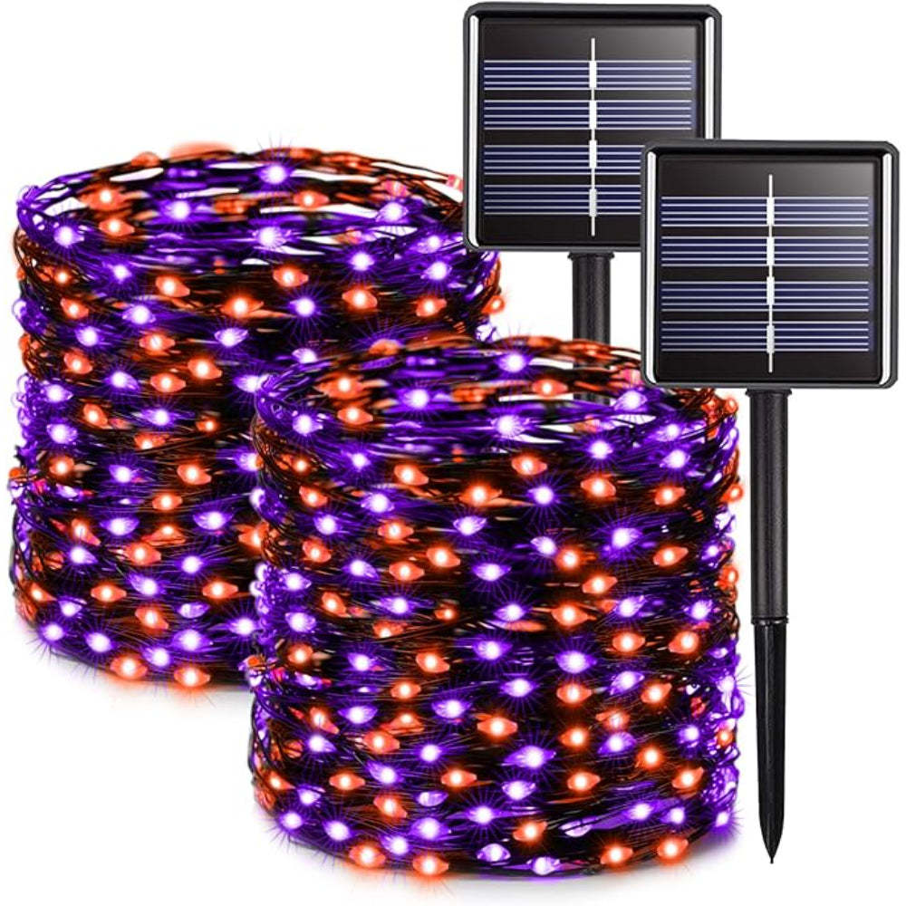 Solar Powered Outdoor String Lights With Flexible Copper Wire-LED Solar Fairy Lights