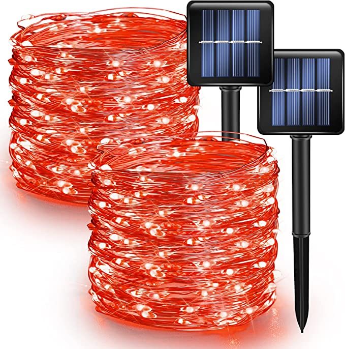 Solar String Christmas Lights Solar Powered Waterproof Fairy Lights 8 Modes-LED Solar Fairy Lights