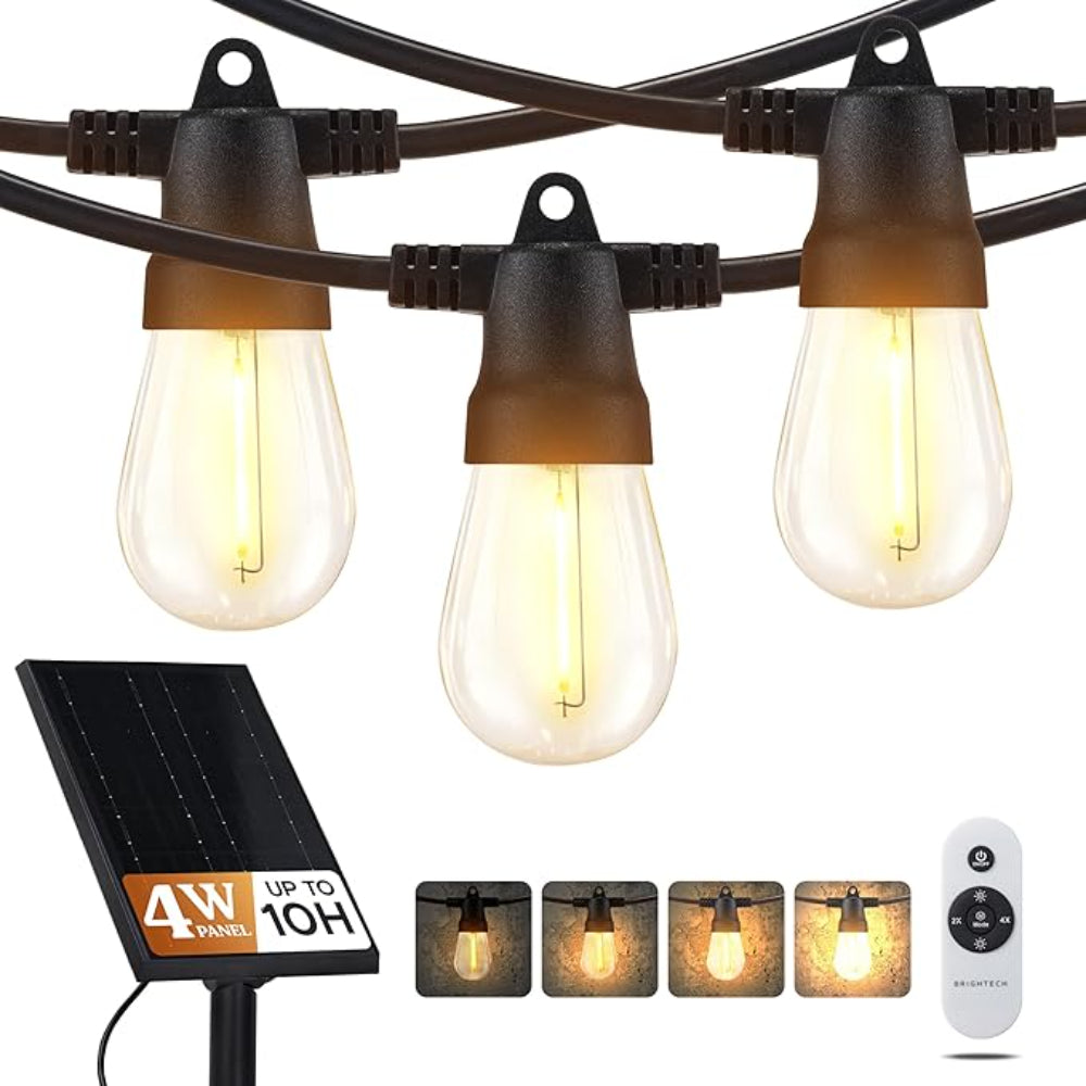 Outdoor String Lights With LED Bulbs For Patios And Gardens-LED Solar Fairy Lights