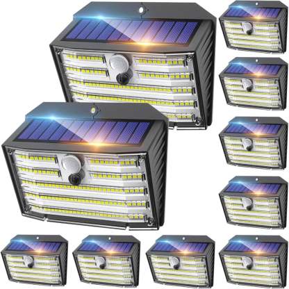 Solar Motion Sensor Outdoor Wall Light-LED Solar Fairy Lights
