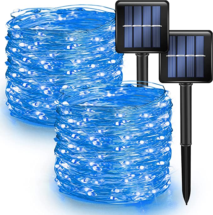 Solar String Christmas Lights Solar Powered Waterproof Fairy Lights 8 Modes-LED Solar Fairy Lights