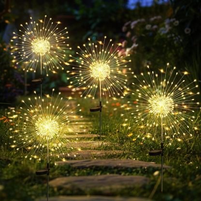 Solar Powered Firework LED Garden Lights-LED Solar Fairy Lights
