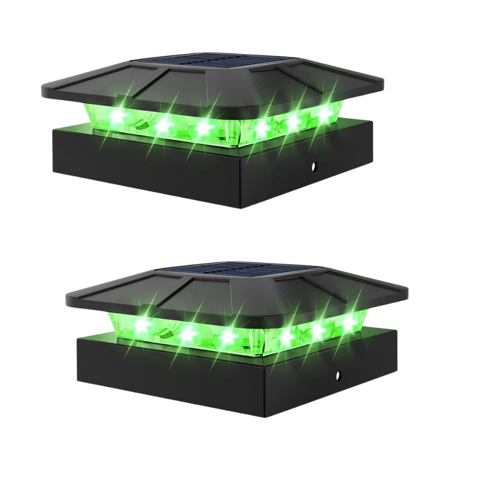 Waterproof LED Solar Post Cap Lights for Outdoor Fence
