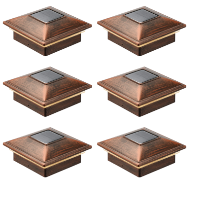 Dual Mode Waterproof Solar Post Cap Lights for Outdoor Fence