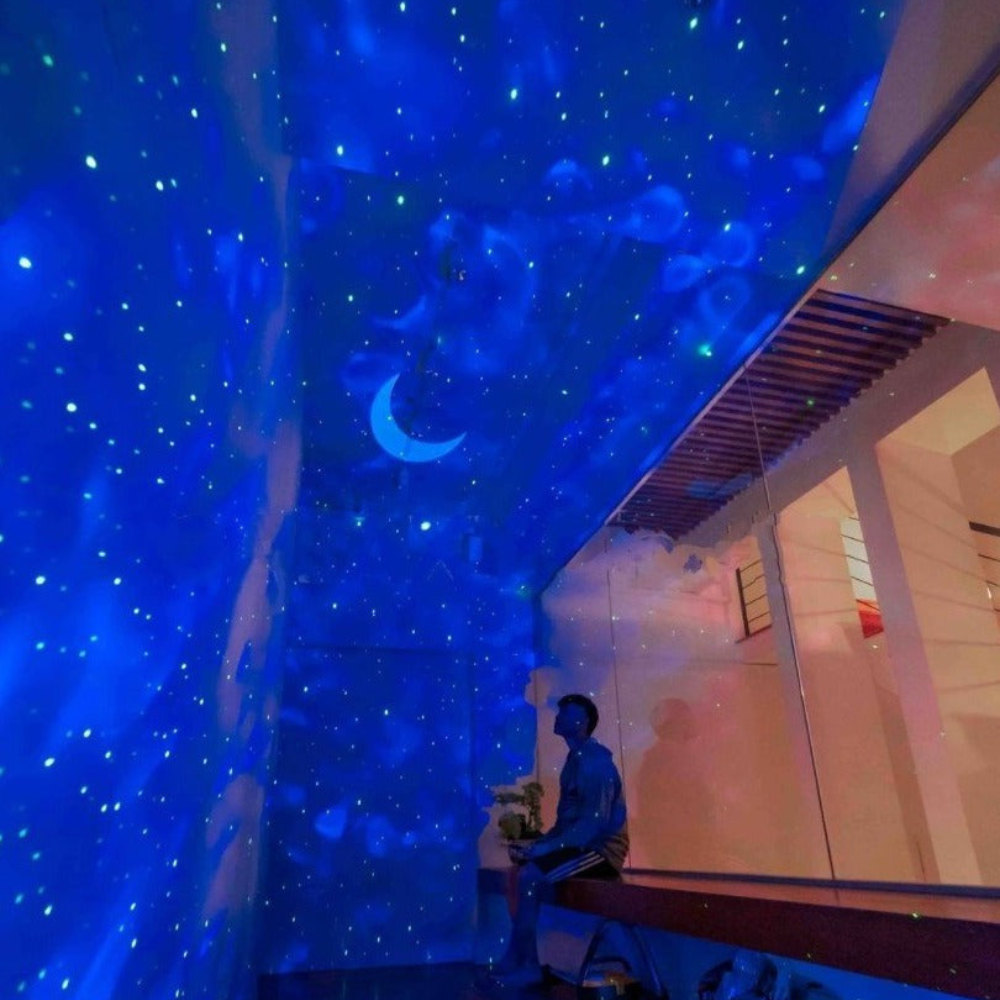 Galaxy Light Projector With Music Sync And Ambient Lighting-LED Solar Fairy Lights