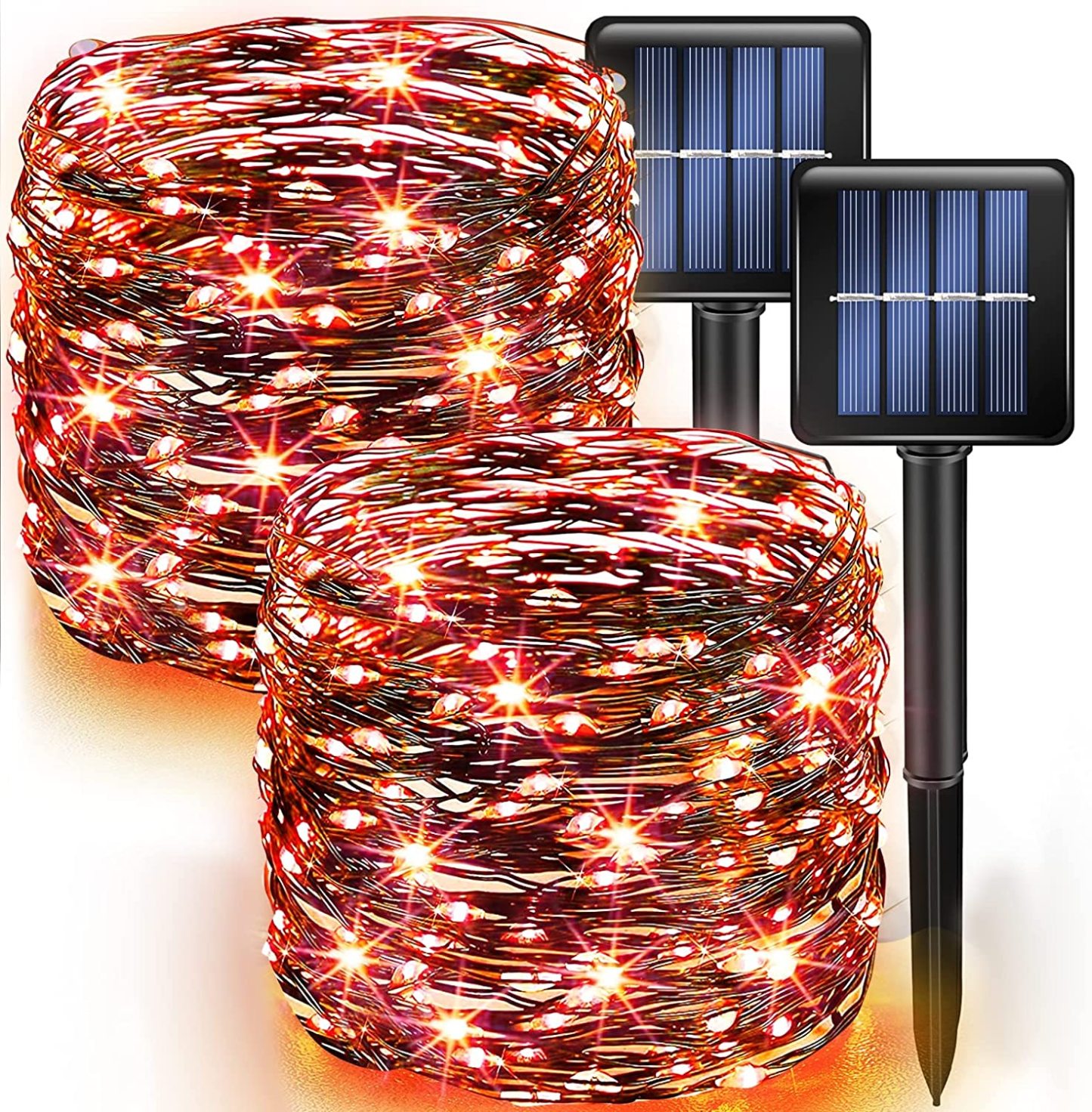 Solar String Christmas Lights Solar Powered Waterproof Fairy Lights 8 Modes-LED Solar Fairy Lights