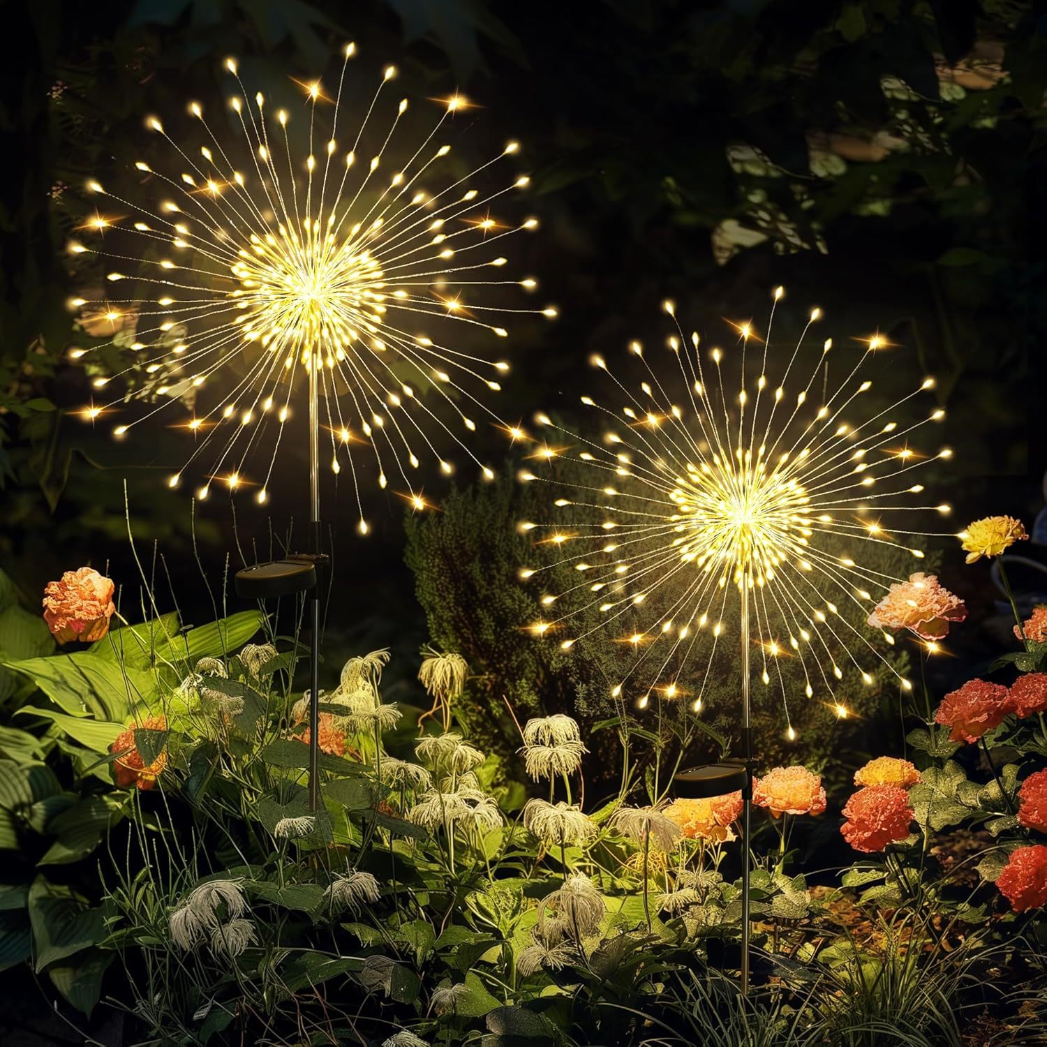 Solar Powered Firework LED Garden Lights-LED Solar Fairy Lights