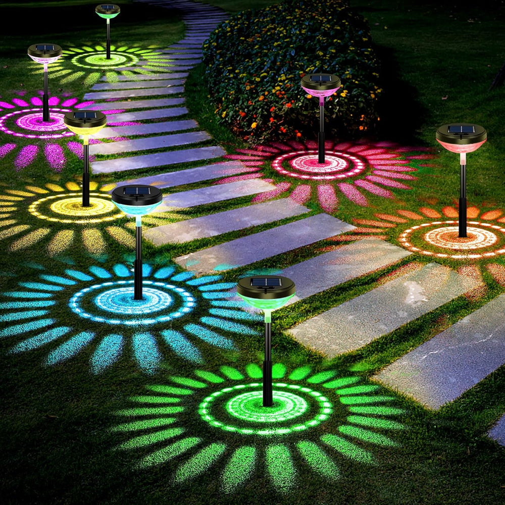 Solar Lights with Decorative Projection Pattern-LED Solar Fairy Lights