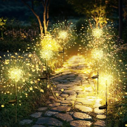 Solar Powered Firework LED Garden Lights-LED Solar Fairy Lights