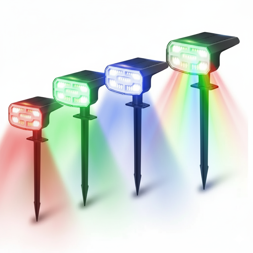 Solar Landscape Spot RGB Lights