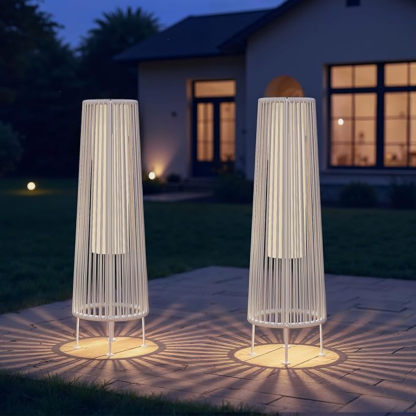2 Pack Of Grand patio Outdoor Floor Solar Light