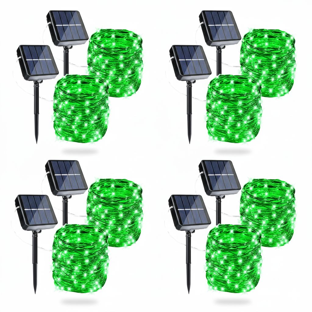 Pack Of 4 Halloween Solar String Lights