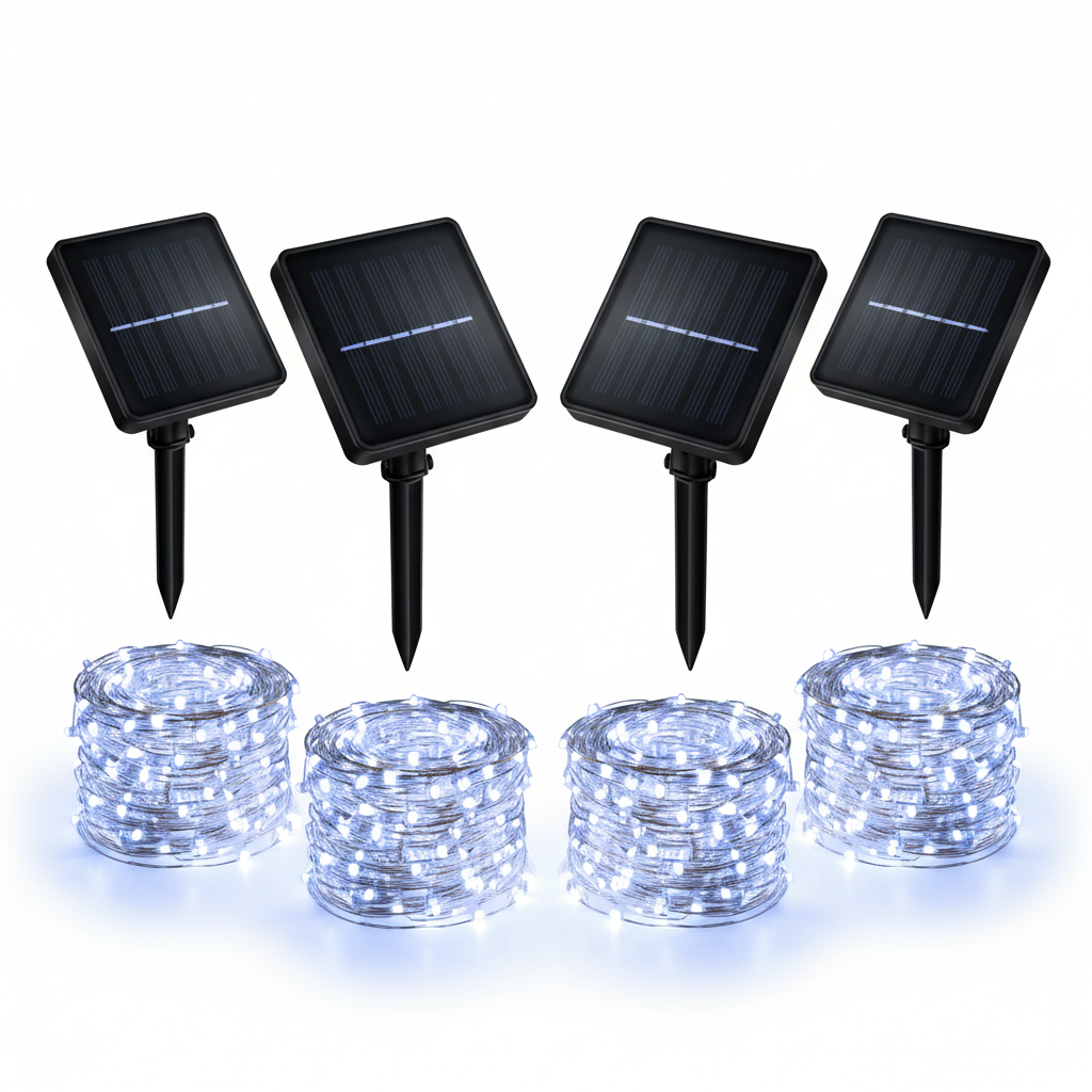 Pack Of 4 Halloween Solar String Lights