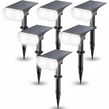 RGB Halloween Solar Lights Outdoor 2 Pack Waterproof Spotlights