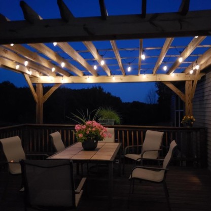 Ambience Pro Solar Powered Outdoor String Lights