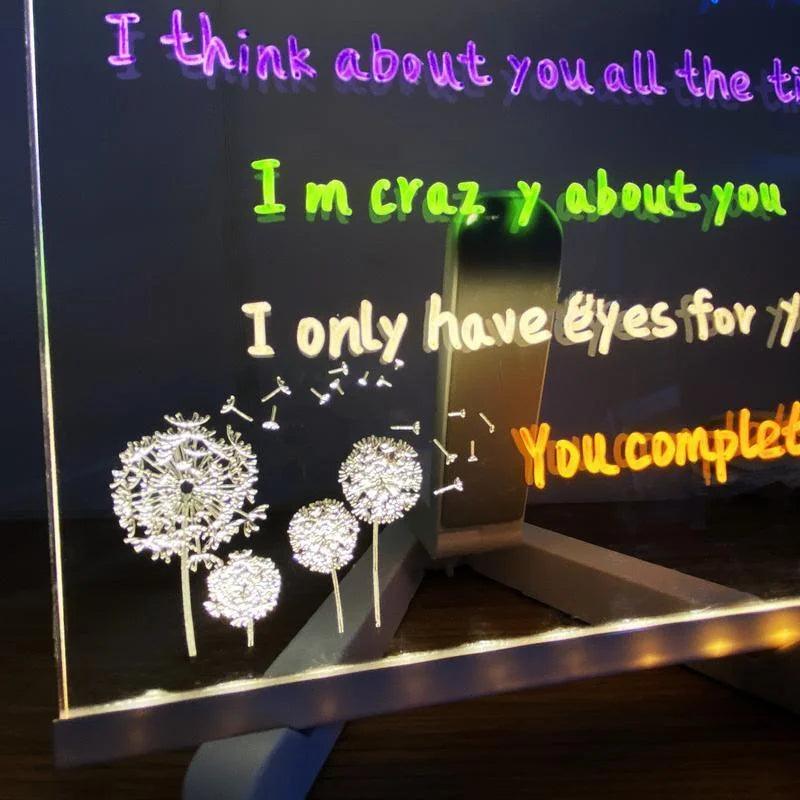 Children's LED Note Board with Colors - Solar Flame Torch