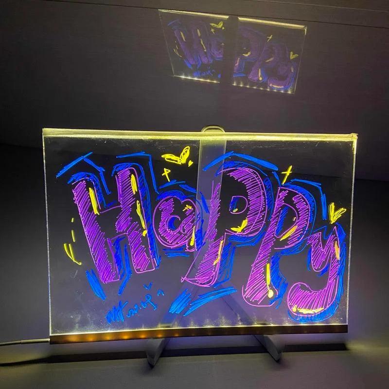 Children's LED Note Board with Colors - Solar Flame Torch