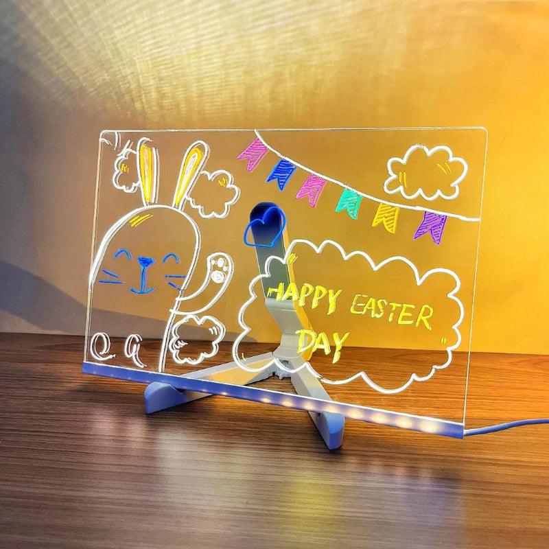 Children's LED Note Board with Colors - Solar Flame Torch