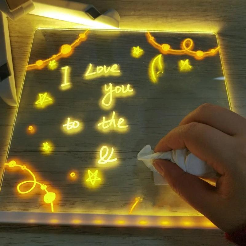 Children's LED Note Board with Colors - Solar Flame Torch