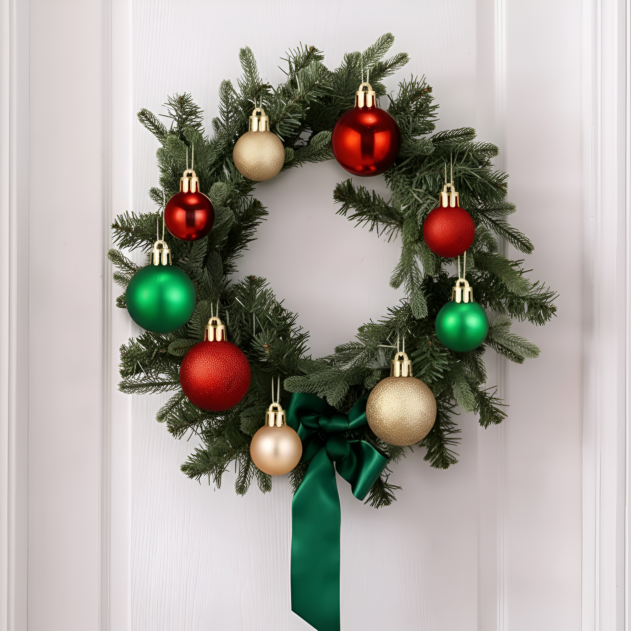 Christmas Hallway Ceiling Lights With Ornaments