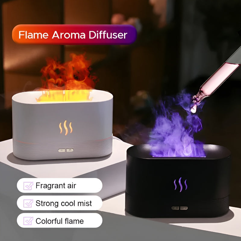 Aroma Diffuser With Colorful LED Light Humidifier-LED Solar Fairy Lights