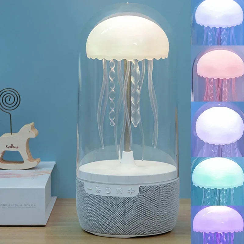 Colorful Jellyfish Lamp With Bluetooth Speaker-LED Solar Fairy Lights