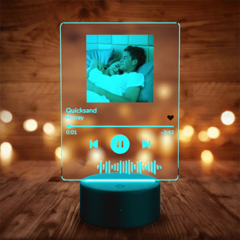 Personalized Music Acrylic Elegant Glass Decor-LED Solar Fairy Lights