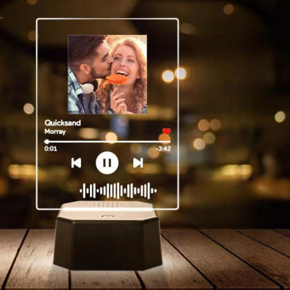 Personalized Music Acrylic Elegant Glass Decor-LED Solar Fairy Lights