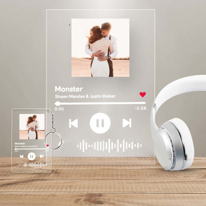 Personalized Music Acrylic Elegant Glass Decor-LED Solar Fairy Lights