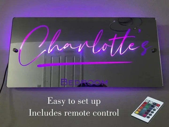 Customization Light Up Name Mirror-LED Solar Fairy Lights
