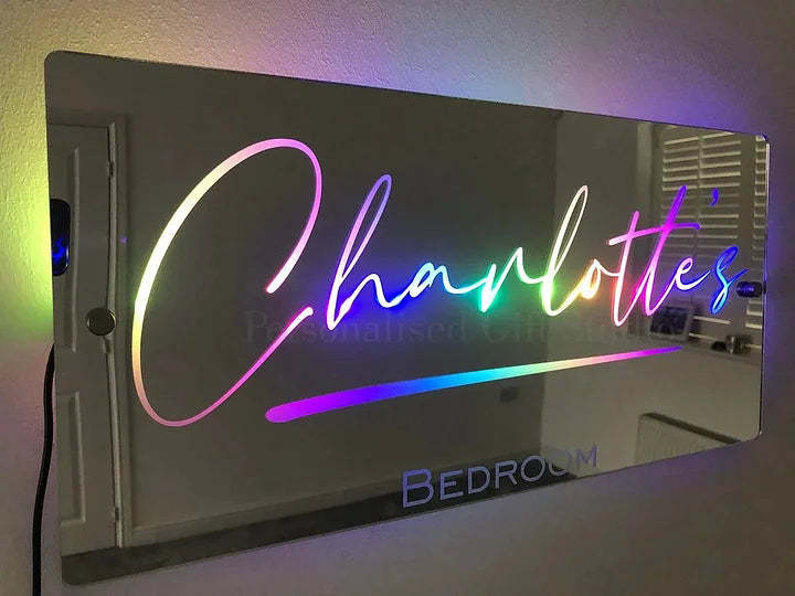 Customization Light Up Name Mirror-LED Solar Fairy Lights