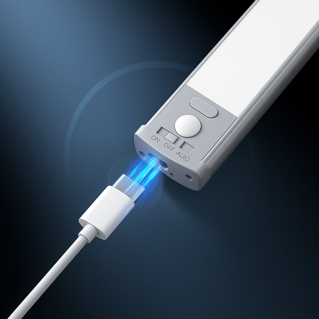 Wireless Motion Sensor Light With USB C Rechargeable Battery-LED Solar Fairy Lights