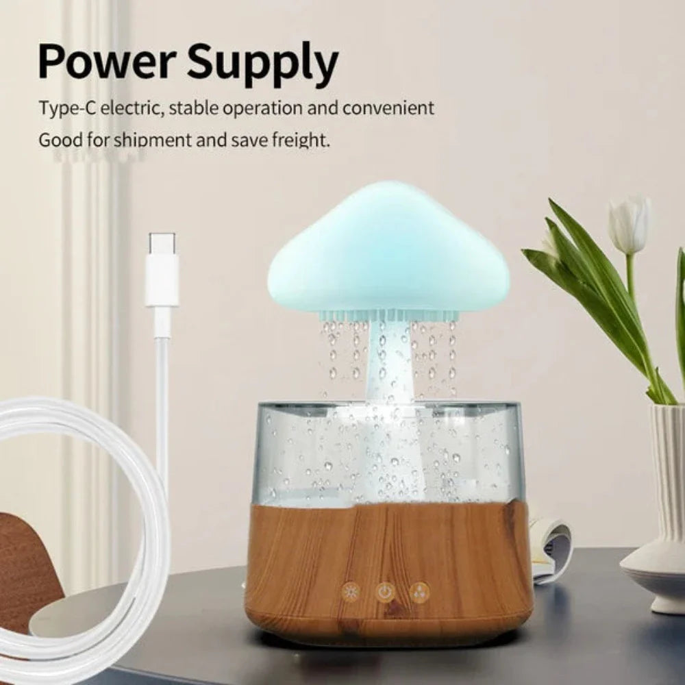 Rain Cloud Decorative Humidifier-LED Solar Fairy Lights