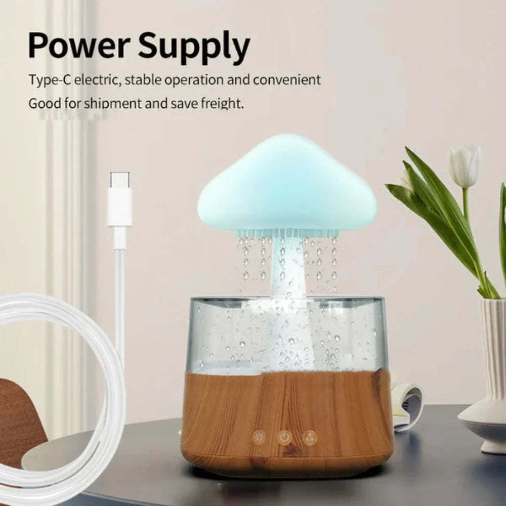 Rain Cloud Decorative Humidifier-LED Solar Fairy Lights