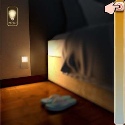 4 Piece Set Of Soft Glow Sensor Night Lights For Hallways-LED Solar Fairy Lights